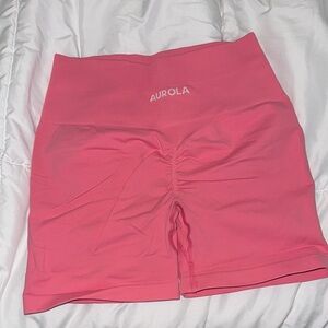 AUROLA Women's Pink High-Waisted Shorts